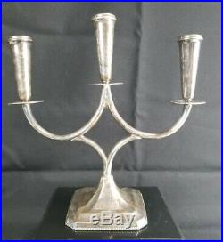 Vintage Sterling Silver Ambassador Candleabra Candle Stick NOT WEIGHTED 290g