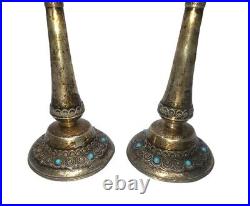 Vintage Sterling Silver Candlestick Holders Made in Israel 7