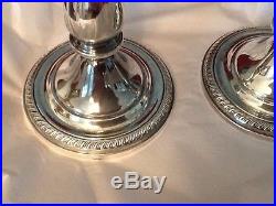 Vintage Sterling Silver Candlesticks MUECK-CAREY CO. NY 1940. Perfect Condition