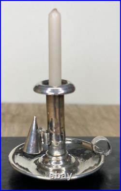 Vintage Sterling Silver, Miniature Candlestick Set, 3.4cm