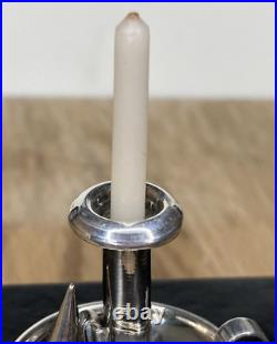 Vintage Sterling Silver, Miniature Candlestick Set, 3.4cm