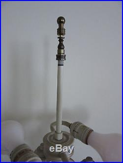Vintage Stiffel Bouillotte Brass Finish French Style Candlestick Lamp