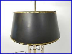 Vintage Stiffel Solid Brass Bouillotte Decor 3 way Candlestick Desk Table Lamp