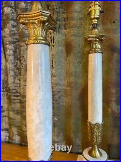 Vintage Tall Candle Sticks ColumnsTable Lamps