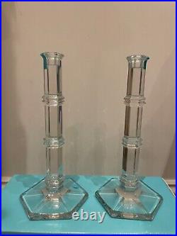 Vintage Tiffany & Co Windham Crystal Candlesticks