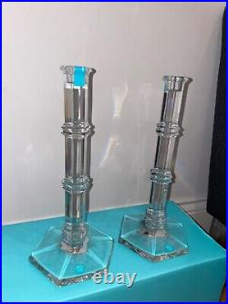 Vintage Tiffany & Co Windham Crystal Candlesticks