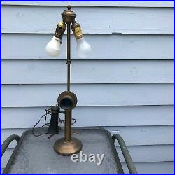Vintage WESTERN ELECTRIC Candlestick Telephone Lamp 2 Light