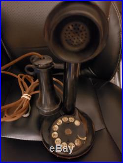 Vintage Western Electric 151AL Rotary Dial Candlestick Telephone Phone