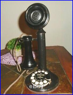 Vintage Western Electric 50AL Rotary Dial Candlestick Telephone With 2AB Dial NICE