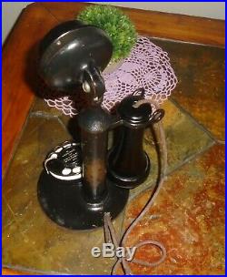 Vintage Western Electric 50AL Rotary Dial Candlestick Telephone With 2AB Dial NICE