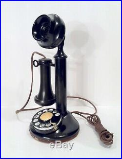 Vintage Western Electric 51AL Rotary Dial Candlestick Telephone With 2AB Dial NICE