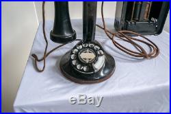 Vintage Western Electric Candlestick Phone with Ringer Box