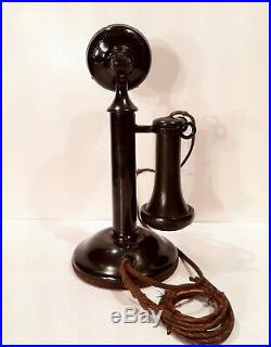 Vintage Western Electric Candlestick Telephone 337 With 20AL Base NICE