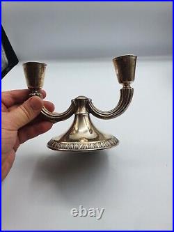 Vintage continental 800 silver candle sticks, candelabra