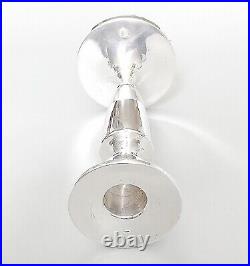 Vintage hallmarked silver 6.5'' candlestick, Henry Clifford Davis, B'ham 1949