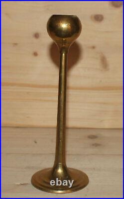 Vintage hand made brass candle holder candlestick