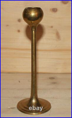 Vintage hand made brass candle holder candlestick