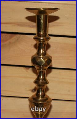 Vintage hand made brass candlestick