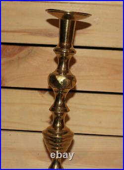 Vintage hand made brass candlestick