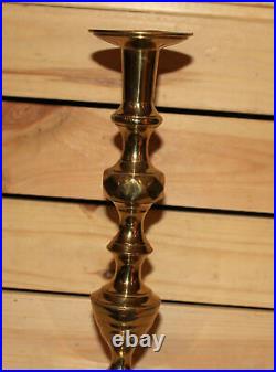 Vintage hand made brass candlestick