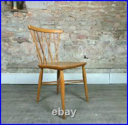Vintage mid century ERCOL 1960s candlestick dining kitchen chair model 376
