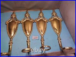 Virginia Brass Candle Sconces X 4