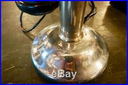 Vtg Antique Chrome Candlestick Phone Western Electric With Ringer