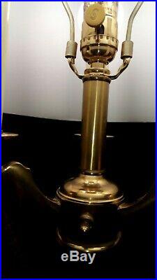 Vtg STIFFEL Mid Century 3 Arm 4 light Candelabra Candlestick Brass Floor Lamp