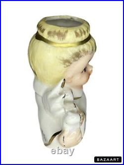 Vtg Shafford Christmas Angel Candleholders Figurines Candle Holder RARE