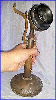 Western Electric USA Candlestick Telephone Copper Brass Vintage 1916 Antique