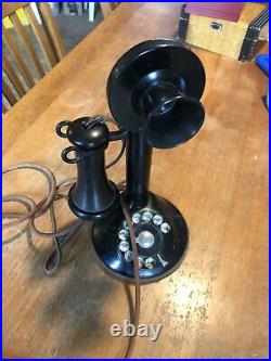 Western Electric Vintage Antique Dial rotary Candlestick Telephone