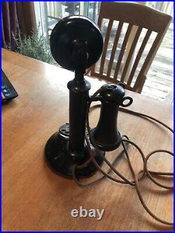 Western Electric Vintage Antique Dial rotary Candlestick Telephone
