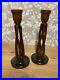 Wooden-Candle-Holders-Open-Twist-Pair-Candlestick-25cm-Height-Vintage-01-bus